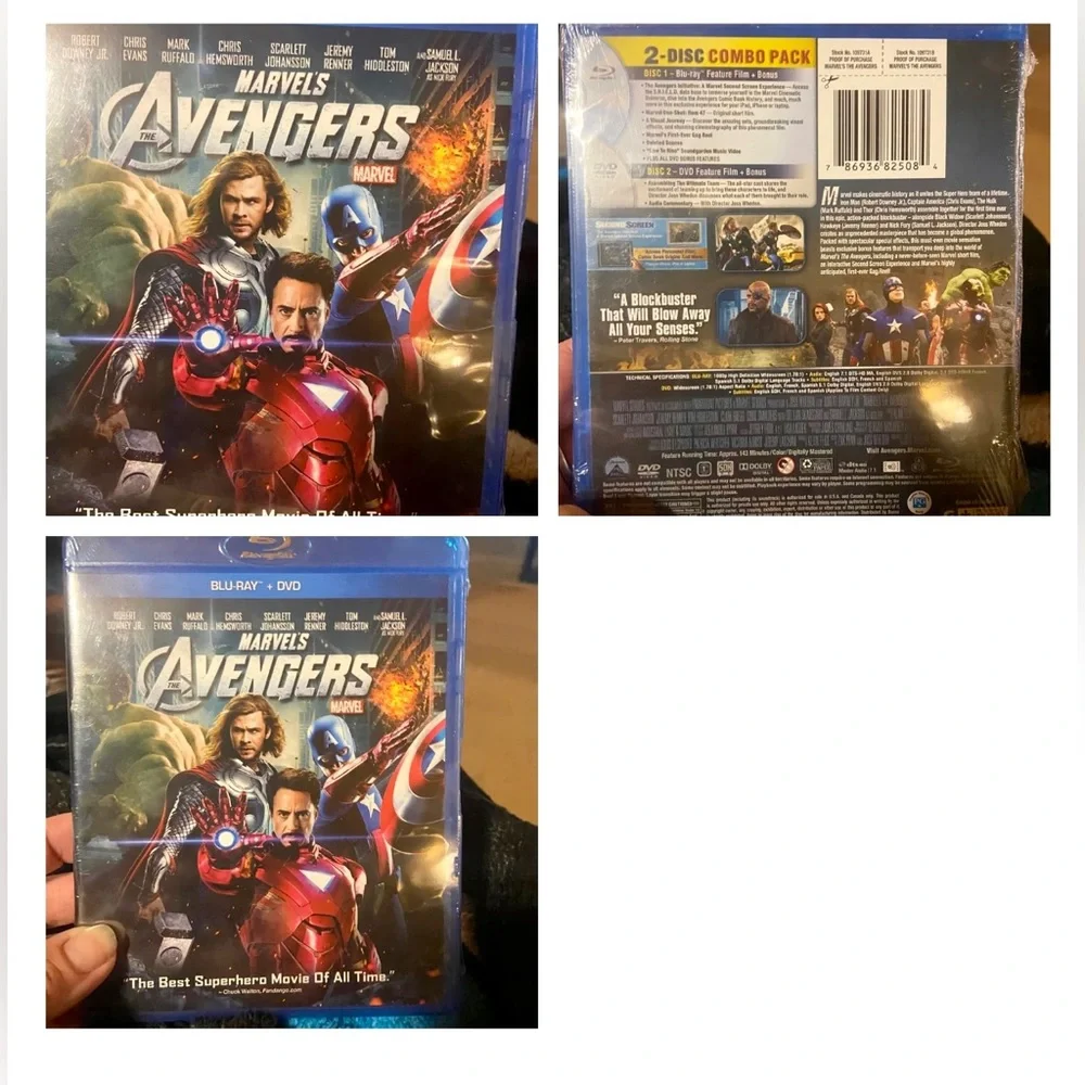 Avengers Blu-Ray and Dvd new sealed - Picture 3 of 4